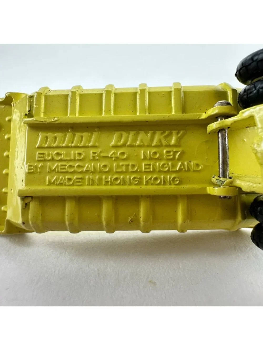 Mini Dinky Euclid R-40 No 87 Meccano Yellow Dump Truck